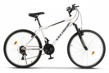 Carpat Sport - Bicicleta MTB Velors Rockstar V26204B 26", Alb/Negru