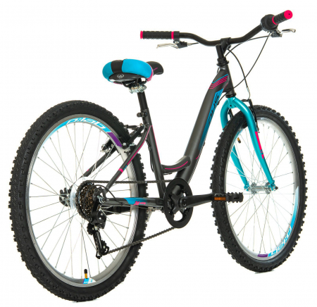 Bicicleta oras 24" DHS Modesty, cadru otel 12.5", manete revoshift,  frane V-Brake, 6 viteze [2]