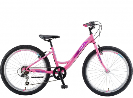 24" (varsta peste 10 ani) - Bicicleta oras 24" DHS Modesty, cadru otel 12.5", manete revoshift,  frane V-Brake, 6 viteze