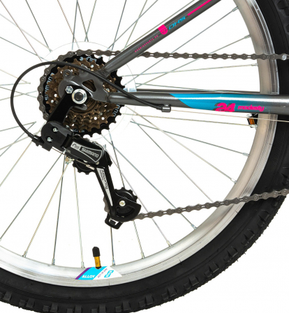 Bicicleta oras 24" DHS Modesty, cadru otel 12.5", manete revoshift,  frane V-Brake, 6 viteze [6]