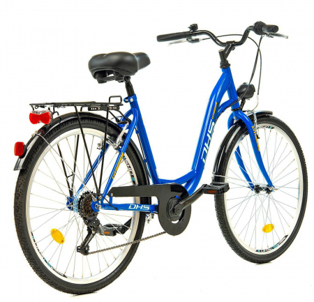 Bicicleta oras 26" DHS Citadinne 26034, cadru otel 19", frane V-Brake, 6 viteze [2]