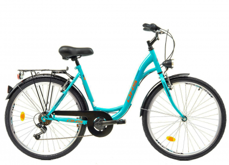 BICICLETE ORAS-TREKKING - Bicicleta oras 26" DHS Citadinne 26034, cadru otel 19", frane V-Brake, 6 viteze