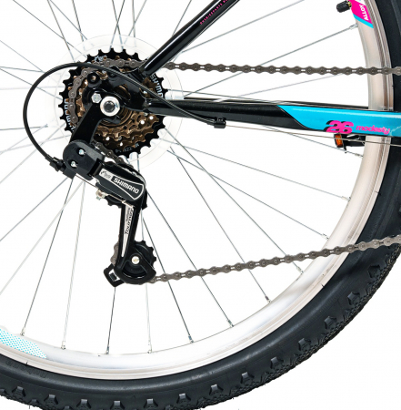 Bicicleta oras 26" DHS Modesty, cadru otel 16.5", manete revoshift,  frane V-Brake, 18 viteze [8]