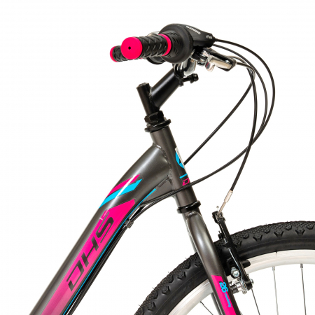 Bicicleta oras 26" DHS Modesty, cadru otel 16.5", manete revoshift,  frane V-Brake, 18 viteze [5]