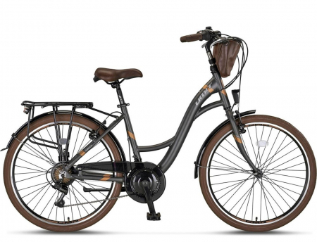 BICICLETE ORAS-TREKKING - Bicicleta oras 26" UMIT Valencia, cadru aluminiu 17", frane V-Brake, 21 viteze