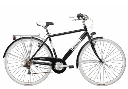 BICICLETE ORAS-TREKKING - Bicicleta oras 28" ADRIATICA Panarea Man, cadru otel 19.5", frane V-Brake, 6 viteze, negru