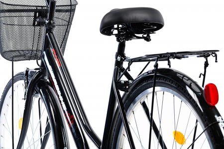 Bicicleta oras 28" CITADINNE 2812, cadru otel 20", frane V-Brake/torpedo, single speed, negru [6]