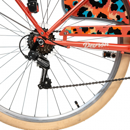 Bicicleta oras 28" DEVRON Grazia 6S, cadru otel, manete revoshift, frane V-Brake, 6 viteze [6]