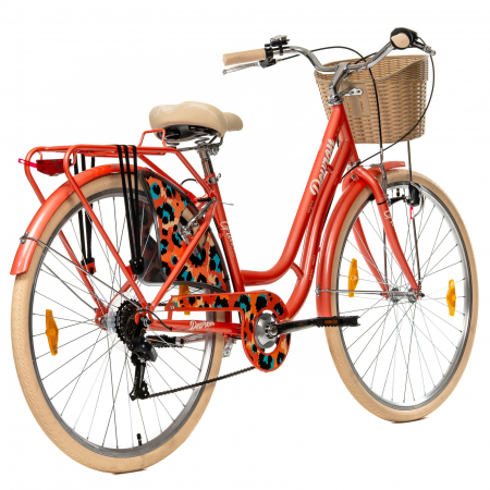 Bicicleta oras 28" DEVRON Grazia 6S, cadru otel, manete revoshift, frane V-Brake, 6 viteze [2]