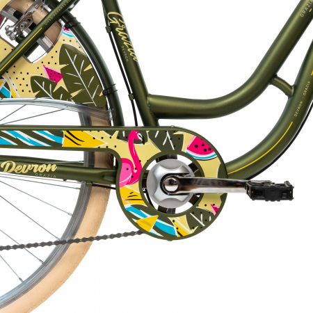 Bicicleta oras 28" DEVRON Grazia 6S, cadru otel, manete revoshift, frane V-Brake, 6 viteze [5]