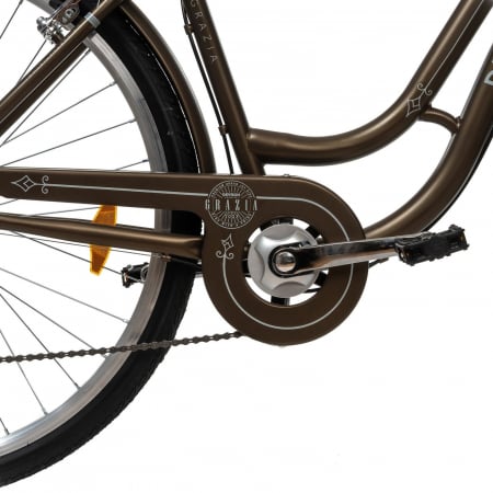 Bicicleta oras 28" DEVRON Grazia Retro 6S, cadru otel, manete revoshift, frane V-Brake, 6 viteze [5]