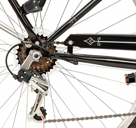 Bicicleta oras 28" DEVRON Grazia Retro 6S, cadru otel, manete revoshift, frane V-Brake, 6 viteze [8]