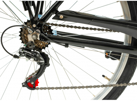 Bicicleta oras 28" DHS Citadinne 28001, cadru aluminiu 19.5", frane V-Brake, 6 viteze [6]