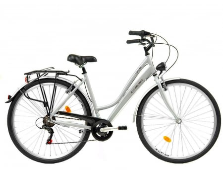 BICICLETE ORAS-TREKKING - Bicicleta oras 28" DHS Citadinne 28001, cadru aluminiu 19.5", frane V-Brake, 6 viteze