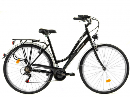 BICICLETE ORAS-TREKKING - Bicicleta oras 28" DHS Citadinne 28001, cadru aluminiu 19.5", frane V-Brake, 6 viteze