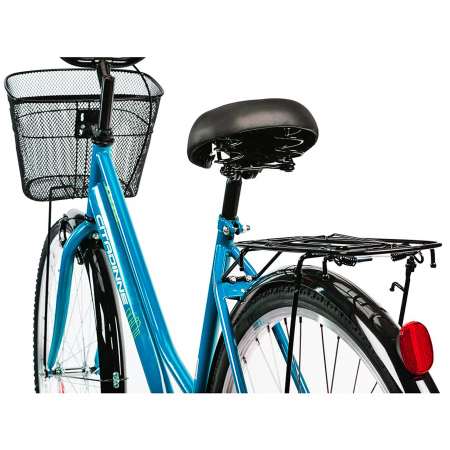 Bicicleta oras 28" CITADINNE 2812, cadru otel 20", frane V-Brake/torpedo, single speed, turcoaz [5]