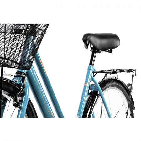 Bicicleta oras 28" CITADINNE 2812, cadru otel 20", frane V-Brake/torpedo, single speed, turcoaz [4]