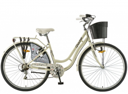 BICICLETE ORAS-TREKKING - Bicicleta oras 28" POLAR Grazia Retro 6S, cadru otel, manete revoshift, frane V-Brake, 6 viteze