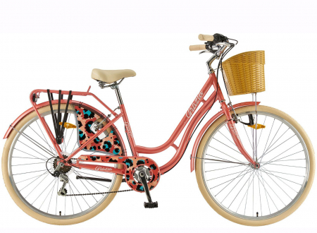 BICICLETE ORAS-TREKKING - Bicicleta oras 28" POLAR Grazia Retro 6S, cadru otel, manete revoshift, frane V-Brake, 6 viteze