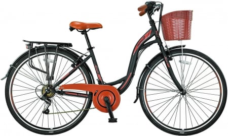 BICICLETE ORAS-TREKKING - Bicicleta oras 28" UMIT Alanya, cadru otel 19", manete revoshift, frane V-Brake, 21 viteze