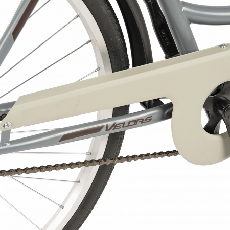 Bicicleta oras 28" VELORS Ukrayna 2894, cadru otel 20.5", frane V-Brake/torpedo, single speed, gri/maro [5]