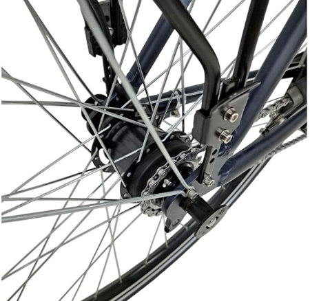 Bicicleta oras DEVRON Almeria Lady, cadru aluminiu 21.5", manete revoshift, frane V-Brake hidraulice, 7 viteze, bleumarin [6]