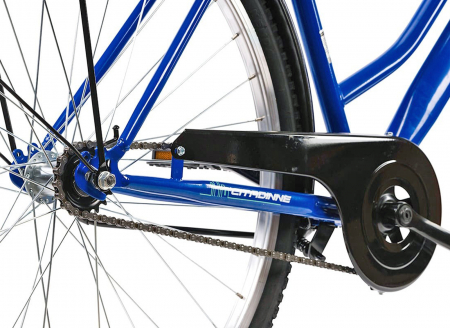 Bicicleta oras 28" CITADINNE 2812, cadru otel 20", frane V-Brake/torpedo, single speed, albastru [3]
