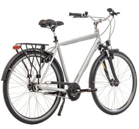 Bicicleta oras 28" KREIDLER Madrid Man, cadru aluminiu 21.5", manete revoshift, frane hidraulice, 7 viteze, gri [1]