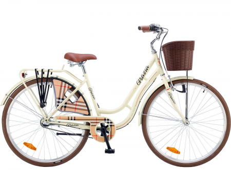 BICICLETE ORAS-TREKKING - Bicicleta oras 28" POLAR Grazia Nexus, cadru otel 19.5", frane V-Brake, 3 viteze, bej