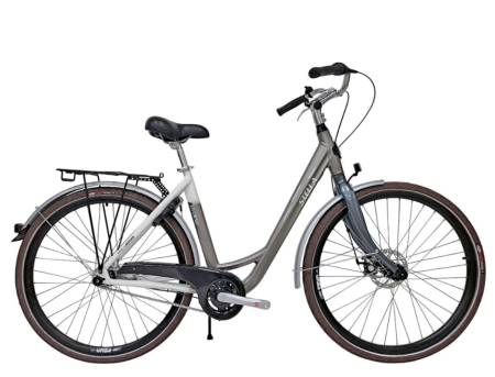 BICICLETE ORAS-TREKKING - Bicicleta oras 28" STELLA Livorno 28080, cadru aluminiu, manete revoshift, frane mecanica disc/V-Brake, 7 viteze