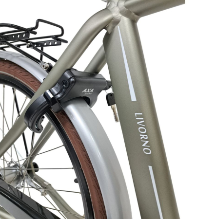 Bicicleta oras STELLA Livorno 28081, cadru aluminiu, manete revoshift, frane mecanica disc/torpedo, 7 viteze, gri [6]