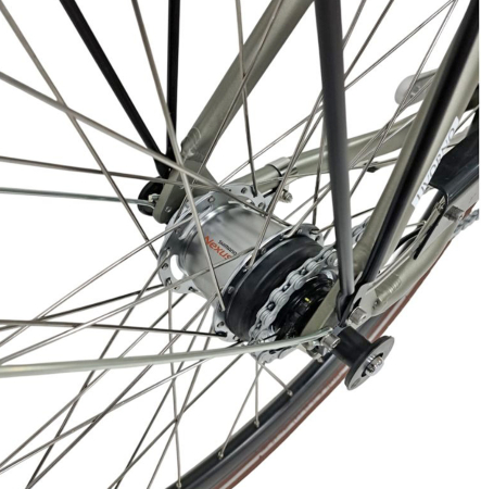 Bicicleta oras STELLA Livorno 28081, cadru aluminiu, manete revoshift, frane mecanica disc/torpedo, 7 viteze, gri [5]