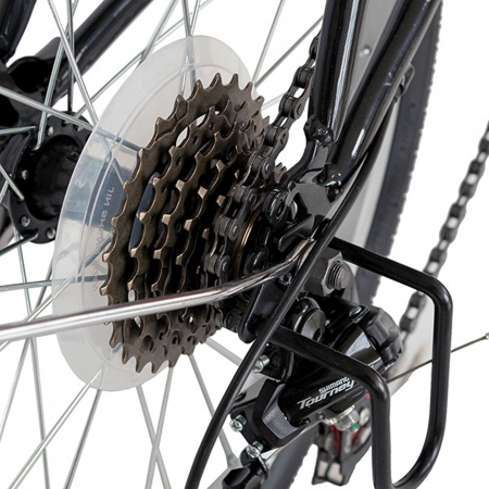 Bicicleta pliabila 20" VELORS Advantage, cadru otel, frane V-Brake, 6 viteze, negru/rosu [10]