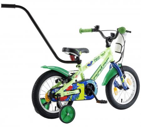 Bicicleta copii 14" POLAR Junior Dino, verde, varsta 3-5 ani [2]