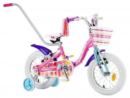 Bicicleta copii 14" POLAR Junior Icecream, roz, varsta 3-5 ani [1]