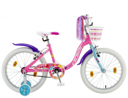 20" (varsta 7-10 ani) - Bicicleta copii 20" POLAR Junior Icecream, roz, varsta 7-10 ani