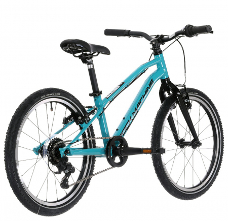 Bicicleta copii MTB-HT 20" ROCK MACHINE Thunder 20 VB, cadru aluminiu 10", manete revoshift, frane V-Brake, 7 viteze, Jade Blue [2]