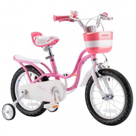 BICICLETE COPII - Bicicleta copii 14" ROYAL BABY Little Swan, roz, varsta 3-5 ani