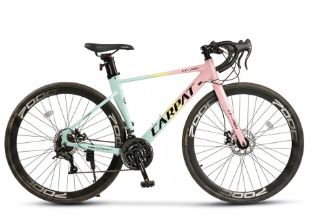 Bicicleta sosea 28" CARPAT LF-760, cadru aluminiu 17", manete ergopower, frane disc, 24 viteze [1]