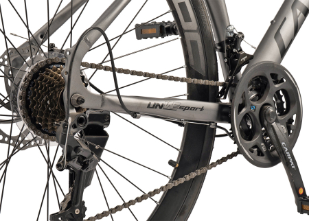 Bicicleta sosea 28" CARPAT LF-760, cadru aluminiu 17", manete ergopower, frane disc, 24 viteze [5]