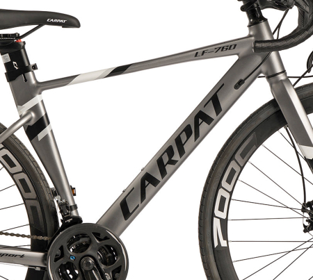 Bicicleta sosea 28" CARPAT LF-760, cadru aluminiu 17", manete ergopower, frane disc, 24 viteze [8]