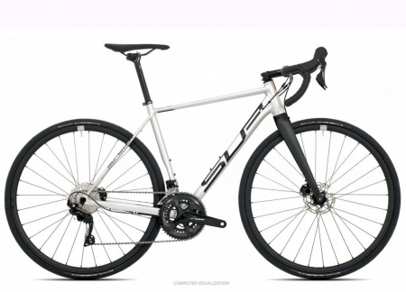 BICICLETE SOSEA-CICLOCROSS - Bicicleta sosea 28" SUPERIOR X-Road Issue, cadru aluminiu 22", manete ergopower, frane hidraulice, 22 viteze, alb