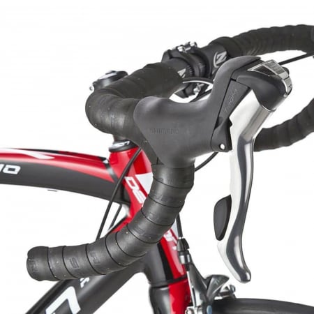 Bicicleta Road 28" DEVRON Urbio R4.8, cadru aluminiu 22", manete ergopower, frane V-Brake, 20 viteze, negru/rosu [3]