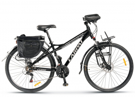 Bicicleta Trekking 28" CARPAT 700C, cadru aluminiu 18", manete secventiale, frane disc, 21 viteze [1]