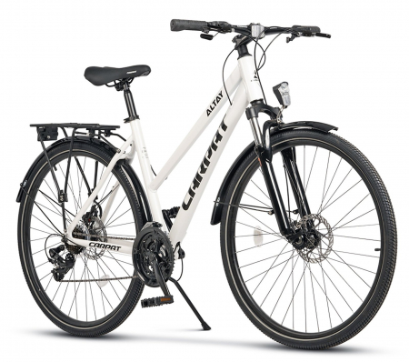 BICICLETE ORAS-TREKKING - Bicicleta Trekking 28" CARPAT Altay, cadru aluminiu 18", manete secventiale, frane disc, 21 viteze