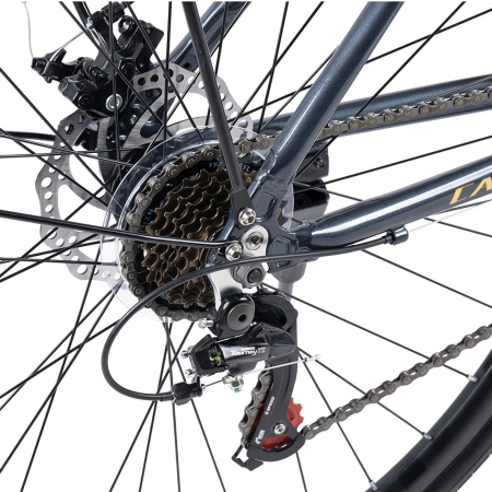 Bicicleta Trekking 28" CARPAT Smart, cadru otel 18", manete secventiale, frane disc, 21 viteze [9]