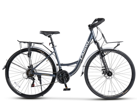 Bicicleta Trekking 28" CARPAT Smart, cadru otel 18", manete secventiale, frane disc, 21 viteze [1]