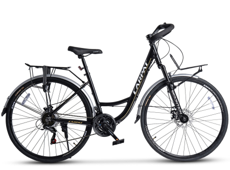 Bicicleta Trekking 28" CARPAT Smart, cadru otel 18", manete secventiale, frane disc, 21 viteze [1]