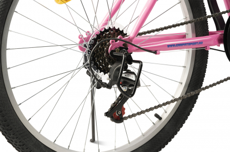 Bicicleta Trekking Rich R2430A 24", Fucsia/Albastru/Mov [4]