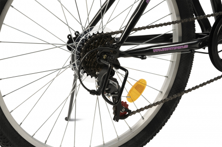 Bicicleta Trekking Rich R2430A 24", Negru/Fucsia [4]
